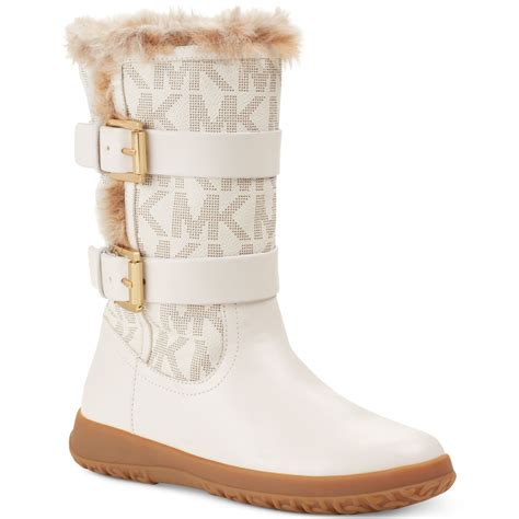 michael kors white snow boots|michael kors boots high heel.